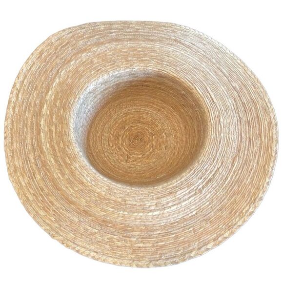 No Brand- Jute Summer Floppy Beach Hat with Flowers - Picture 4 of 7